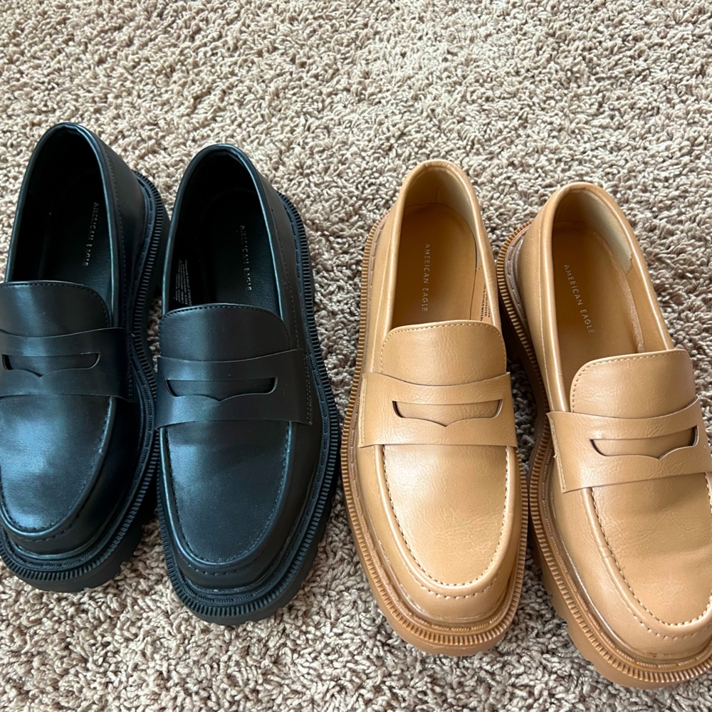 2 pairs brand new American eagle loafers